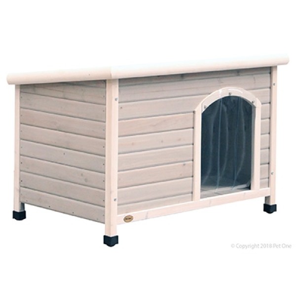 Pet One Bavarian Flat Roof Timber Kennel Large